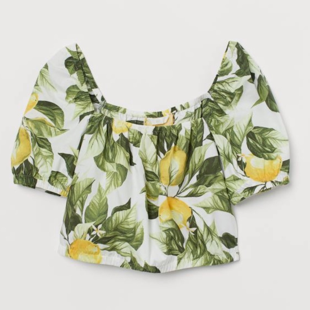 H&M Puff Sleeved Top